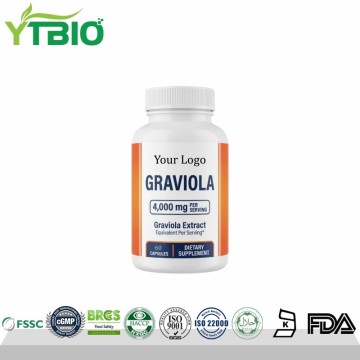 Factory Supply Graviola Extract Capsules 4000mg...
