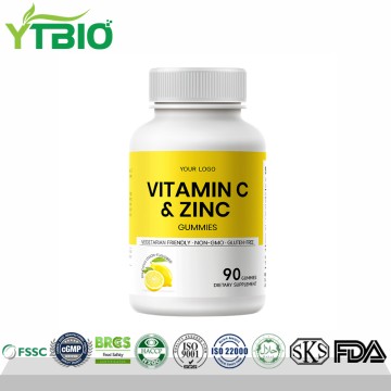 Private Label Vitamin C Zinc Gummies Beauty Supplement