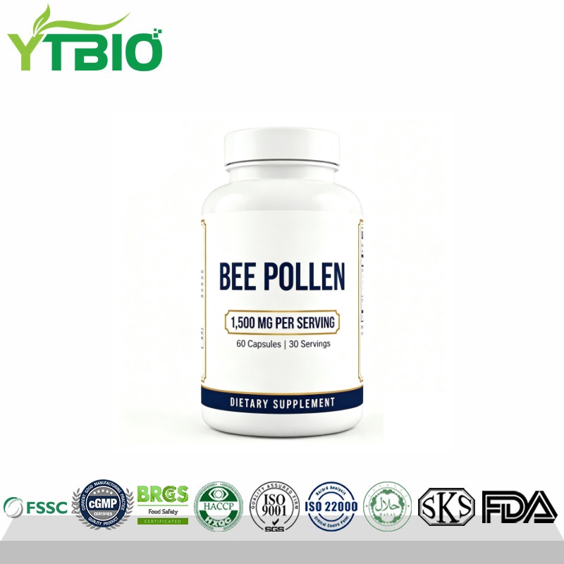Premium Bee Pollen Capsules 1500mg Per Serving ...