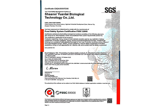 FSSC 22000 Certification