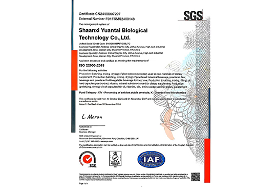 ISO 22000 Certification