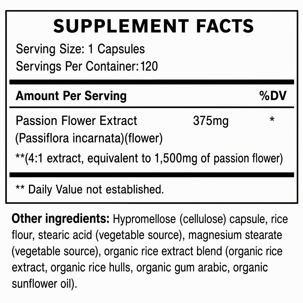 Factory Supply Passion Flower Extract Capsules|...