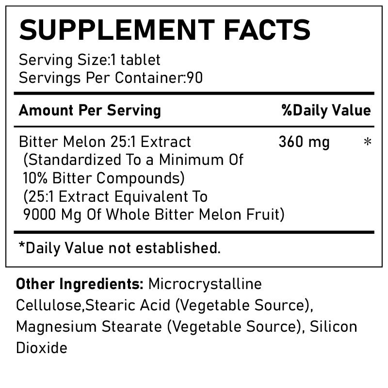 Premium Bitter Melon Tablets | Custom Formula &...