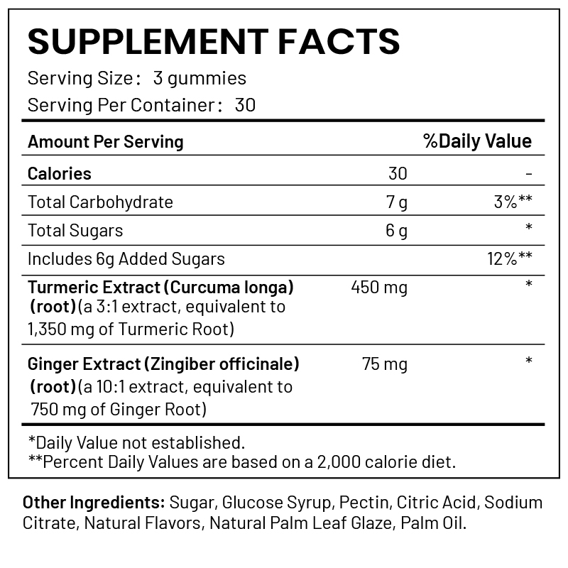 Natural Herbal Turmeric Ginger Gummies | OEM OD...