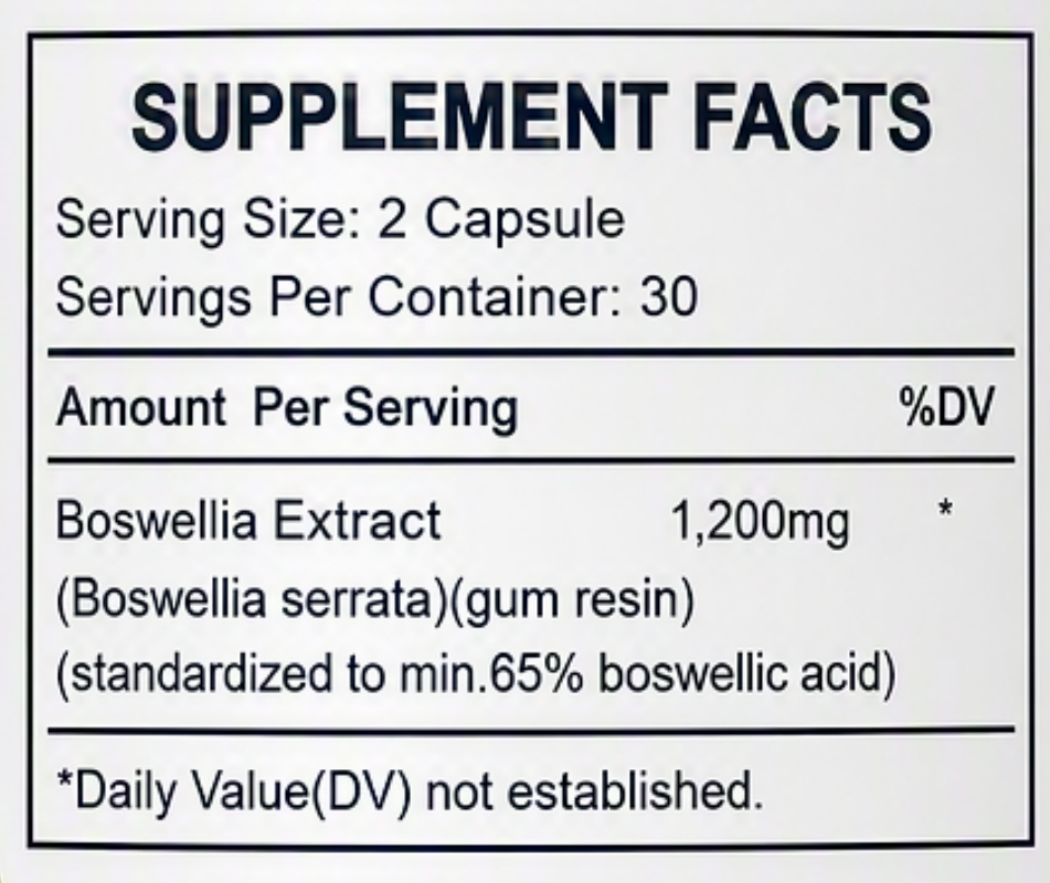 Private Label Boswellia Extract Capsules | OEM ...