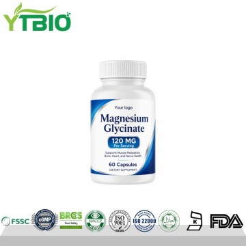 YTBIO Magnesium Glycinate Capsules 120mg Per Serving | OEM Manufacturer