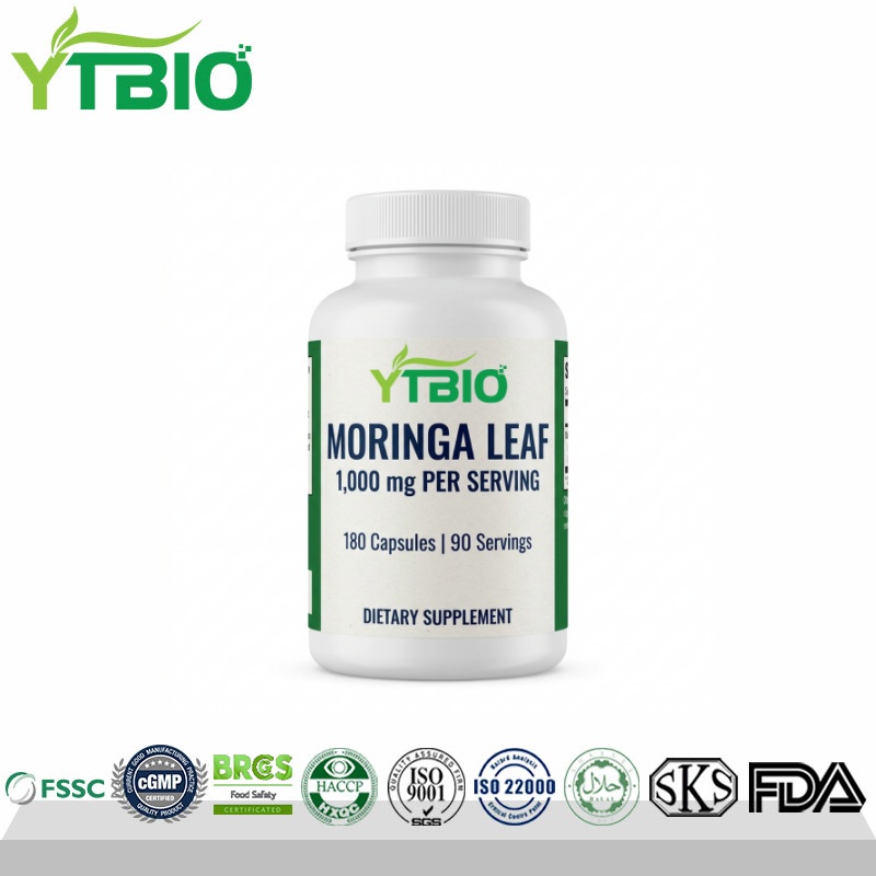 Private Label Moringa Leaf Capsules 1000mg Per Serving | OEM Private Label