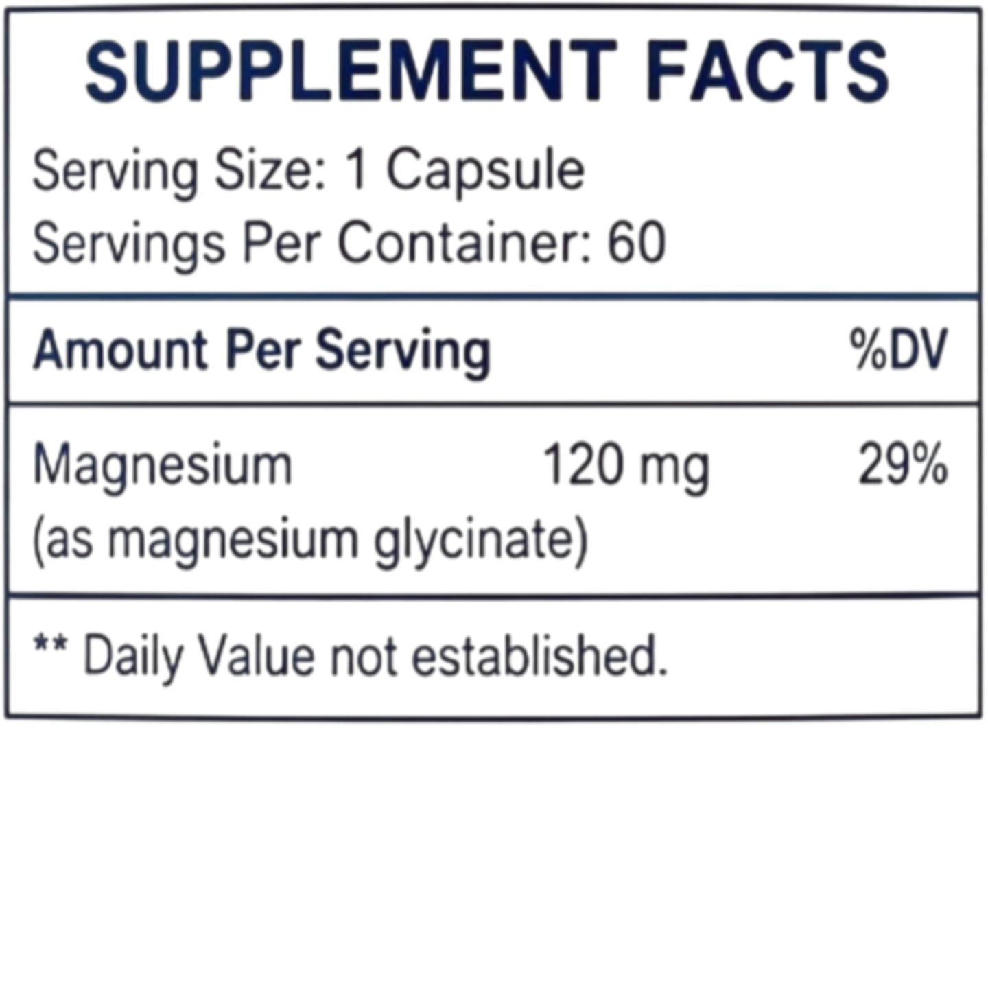 YTBIO Magnesium Glycinate Capsules 120mg Per Se...