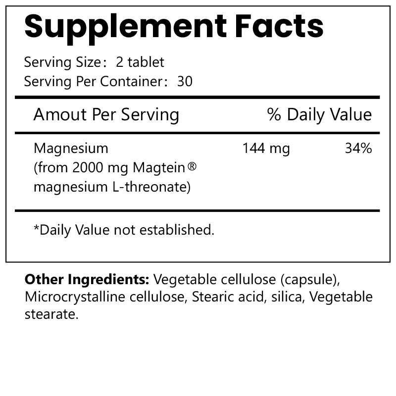 Private Label Magnesium Threonate Tablets | Bra...