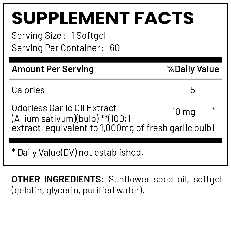 Private Label Garlic Softgels | Nutrient Supple...