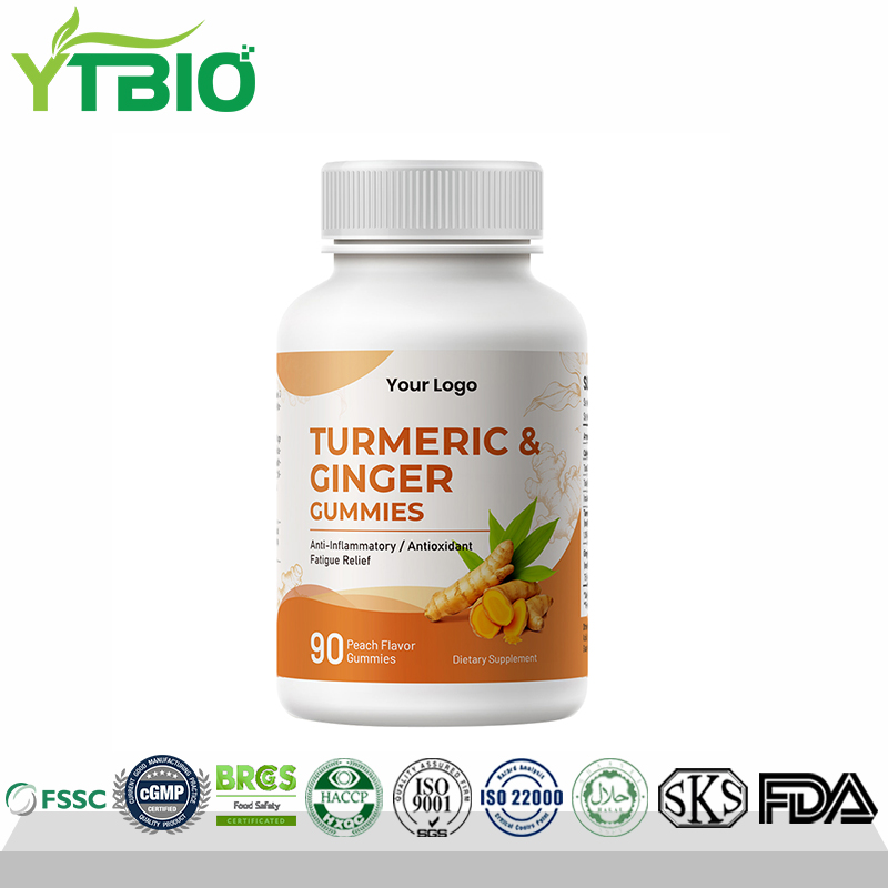 Natural Herbal Turmeric Ginger Gummies | OEM OD...