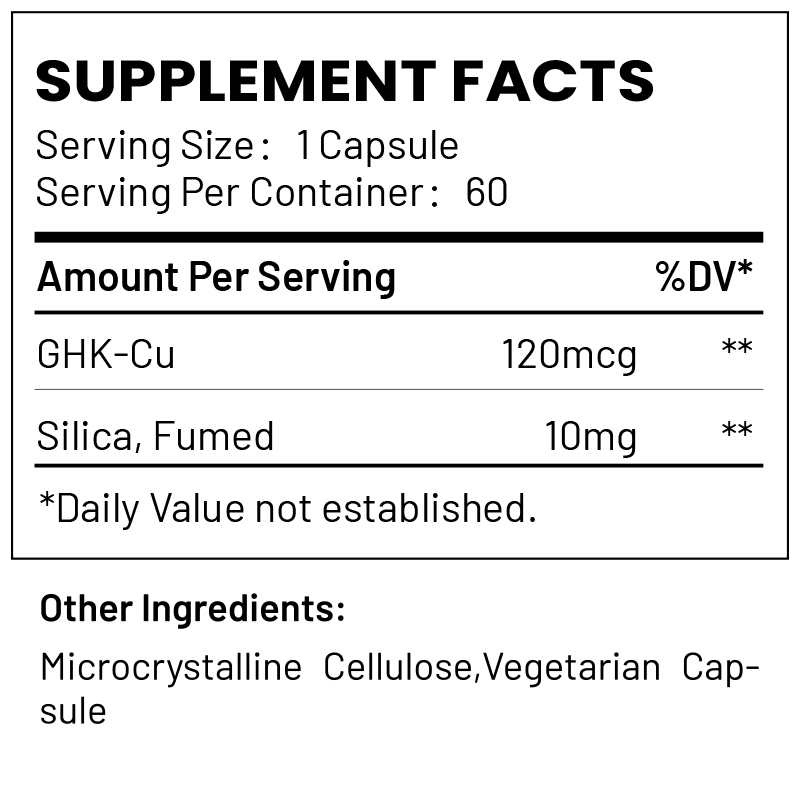 GHK-Cu Copper Peptide Capsules 120mcg | Private...