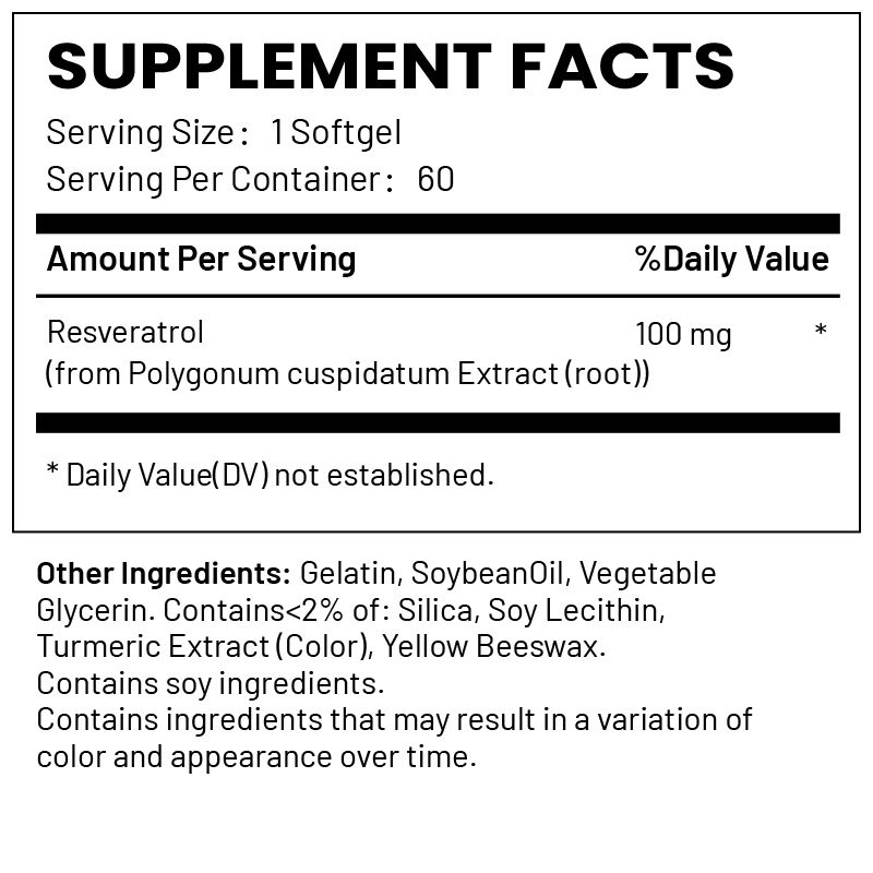 High Potency Resveratrol Softgels | OEM ODM Pri...