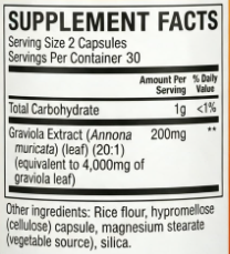 Factory Supply Graviola Extract Capsules 4000mg...