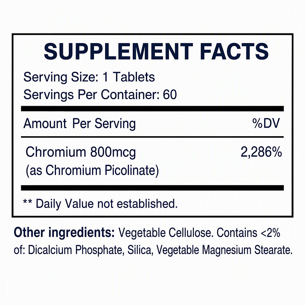 YTBIO Chromium Picolinate Tablets｜OEM & Private...