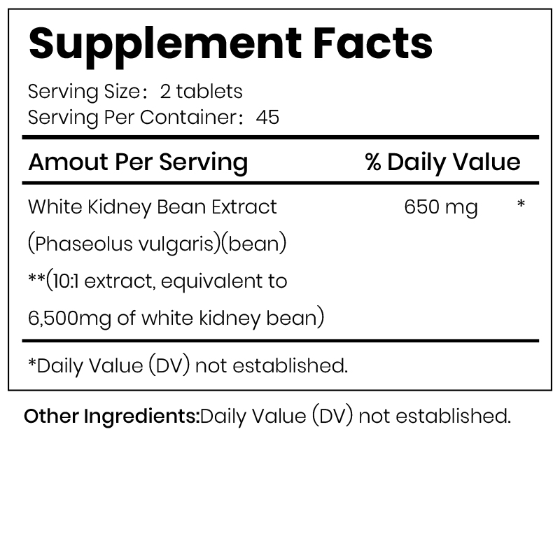 Private Label White Kidney Bean Capsules | Fact...