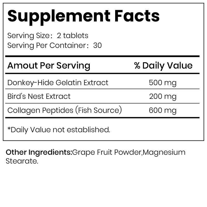 Donkey-hide Gelatin Tablets Manufacturer | Cust...
